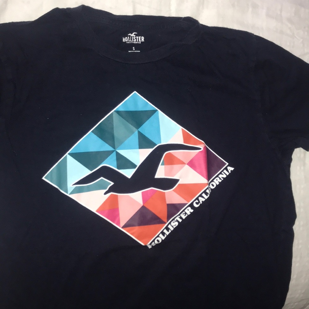 Navy blue holister Graphic tee
